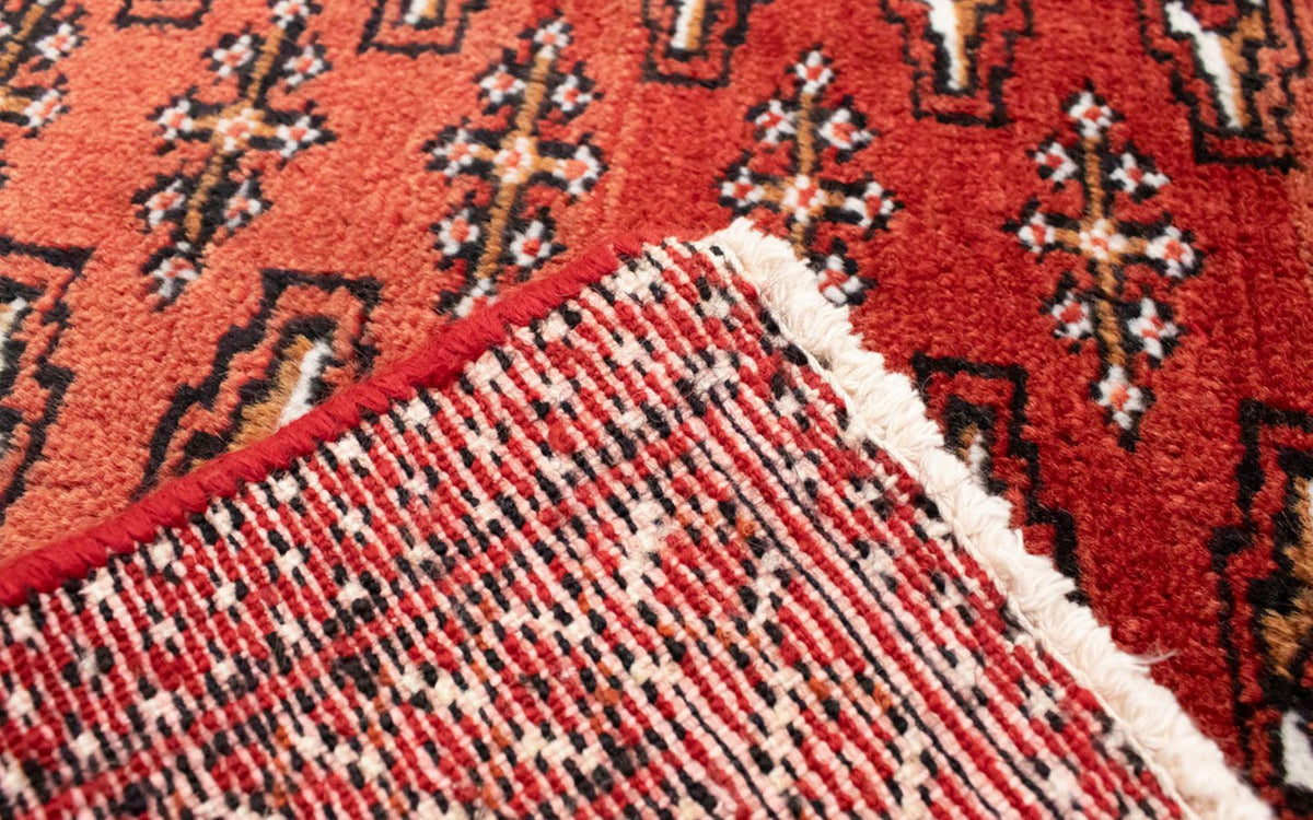 Runner Turkaman Rug - 100 x 50 cm - red