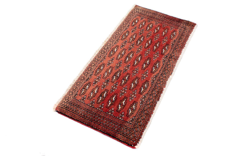 Runner Turkaman Rug - 100 x 50 cm - red