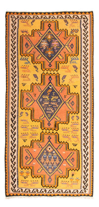 Runner Kelim Rug - Old - 280 x 147 cm - multicolored