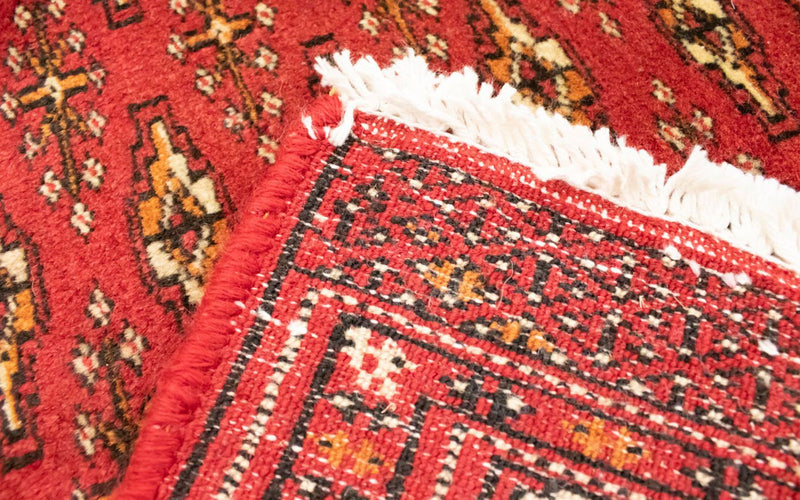 Runner Turkaman Rug - 100 x 50 cm - red