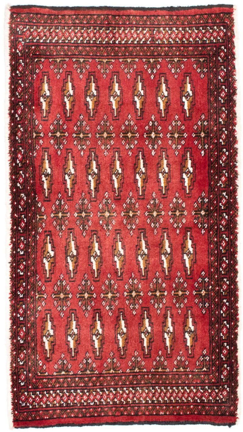 Runner Turkaman Rug - 100 x 50 cm - red