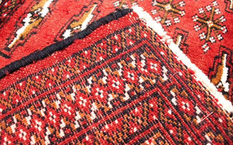 Runner Turkaman Rug - 100 x 50 cm - red