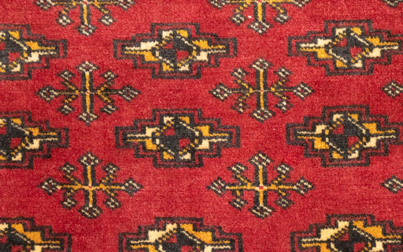 Runner Turkaman Rug - 100 x 50 cm - red