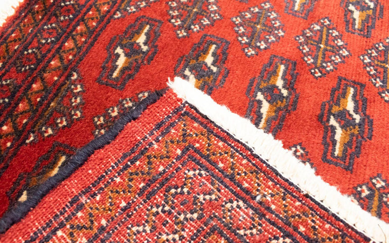 Runner Turkaman Rug - 100 x 50 cm - red