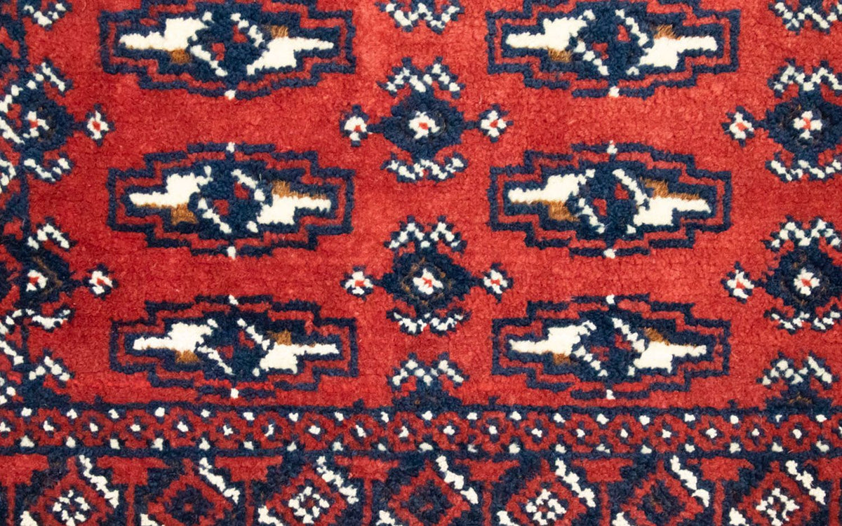 Runner Turkaman Rug - 100 x 50 cm - red