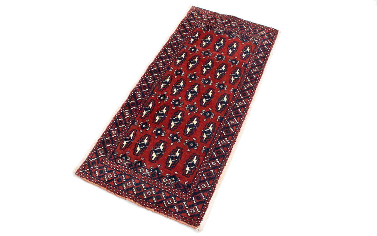 Runner Turkaman Rug - 100 x 50 cm - red