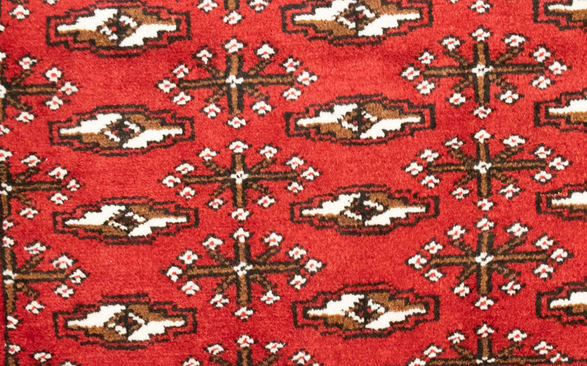Runner Turkaman Rug - 100 x 50 cm - red