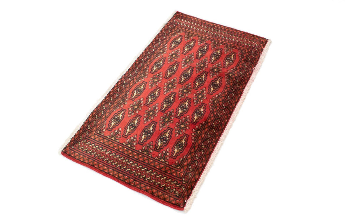 Runner Turkaman Rug - 100 x 50 cm - red