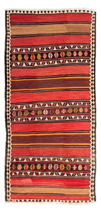 Runner Kelim Rug - Old - 300 x 145 cm - multicolored