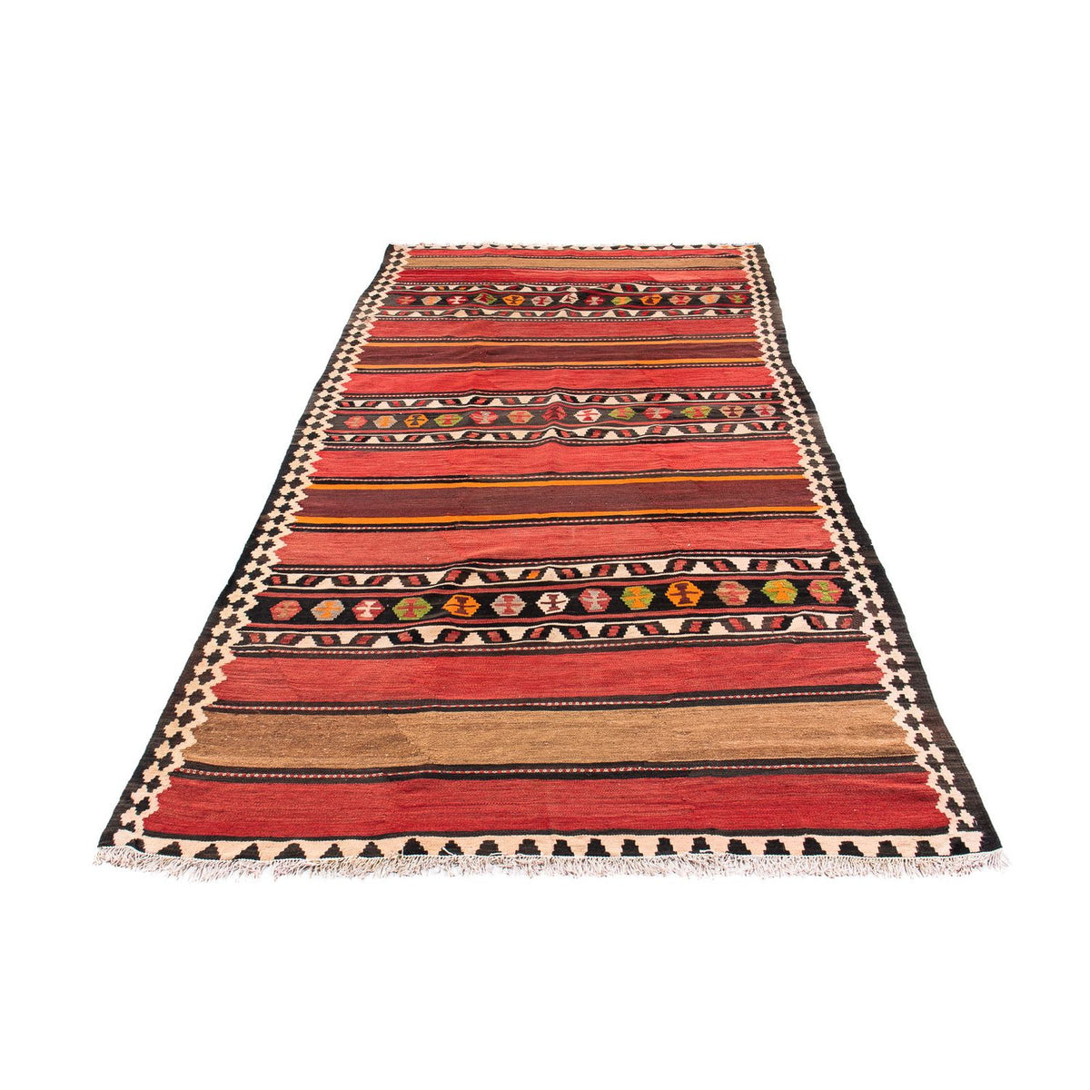 Runner Kelim Rug - Old - 300 x 145 cm - multicolored