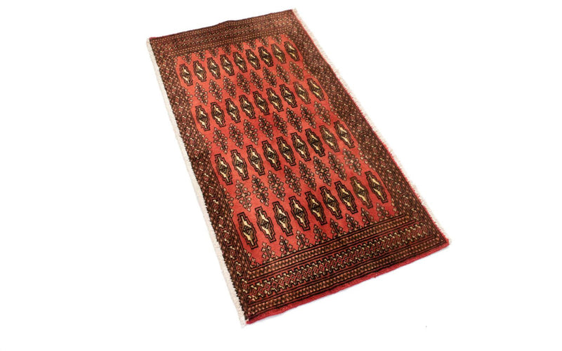 Runner Turkaman Rug - 100 x 50 cm - rust