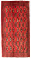 Runner Turkaman Rug - 100 x 50 cm - red