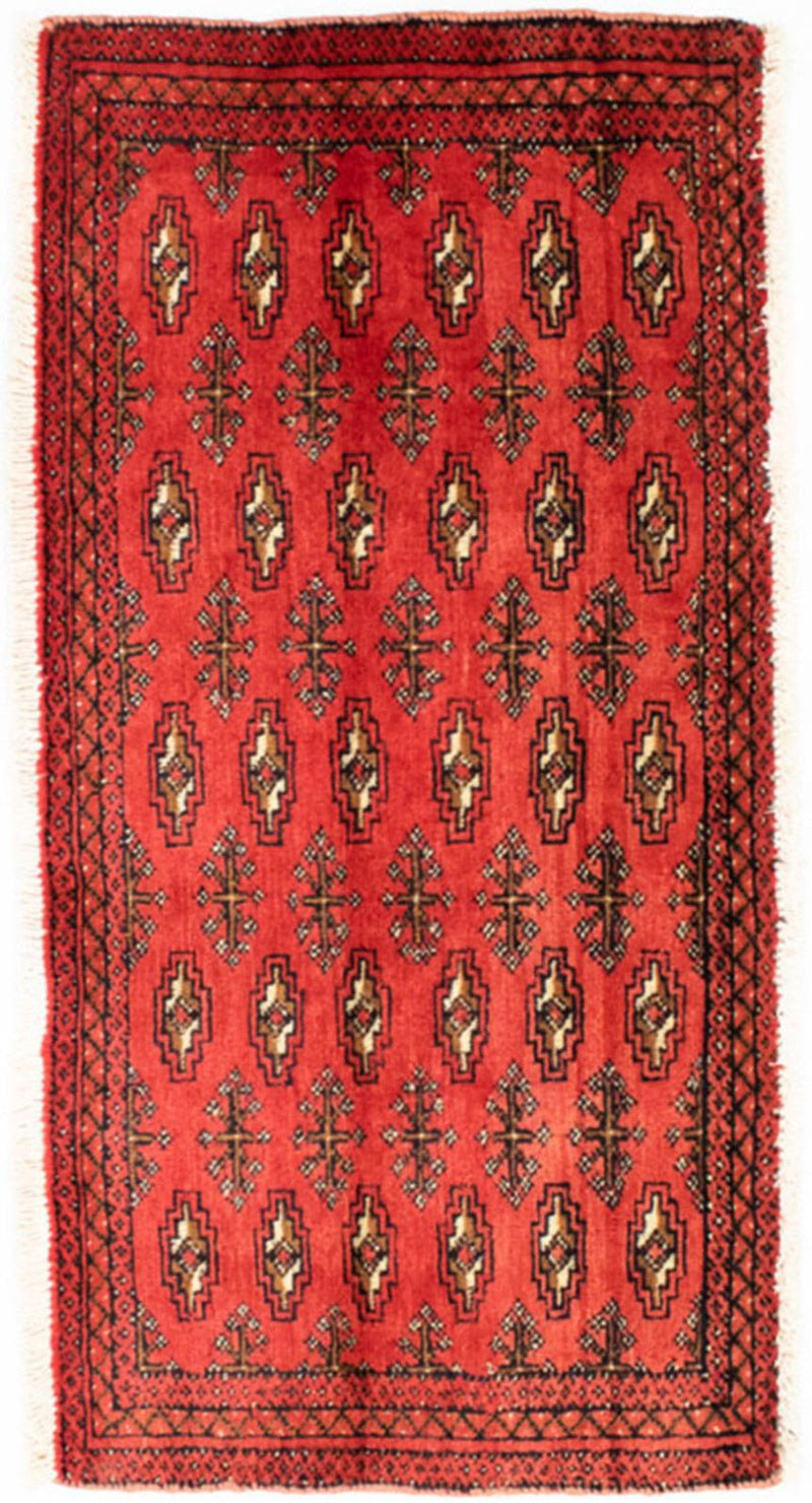 Runner Turkaman Rug - 100 x 50 cm - red