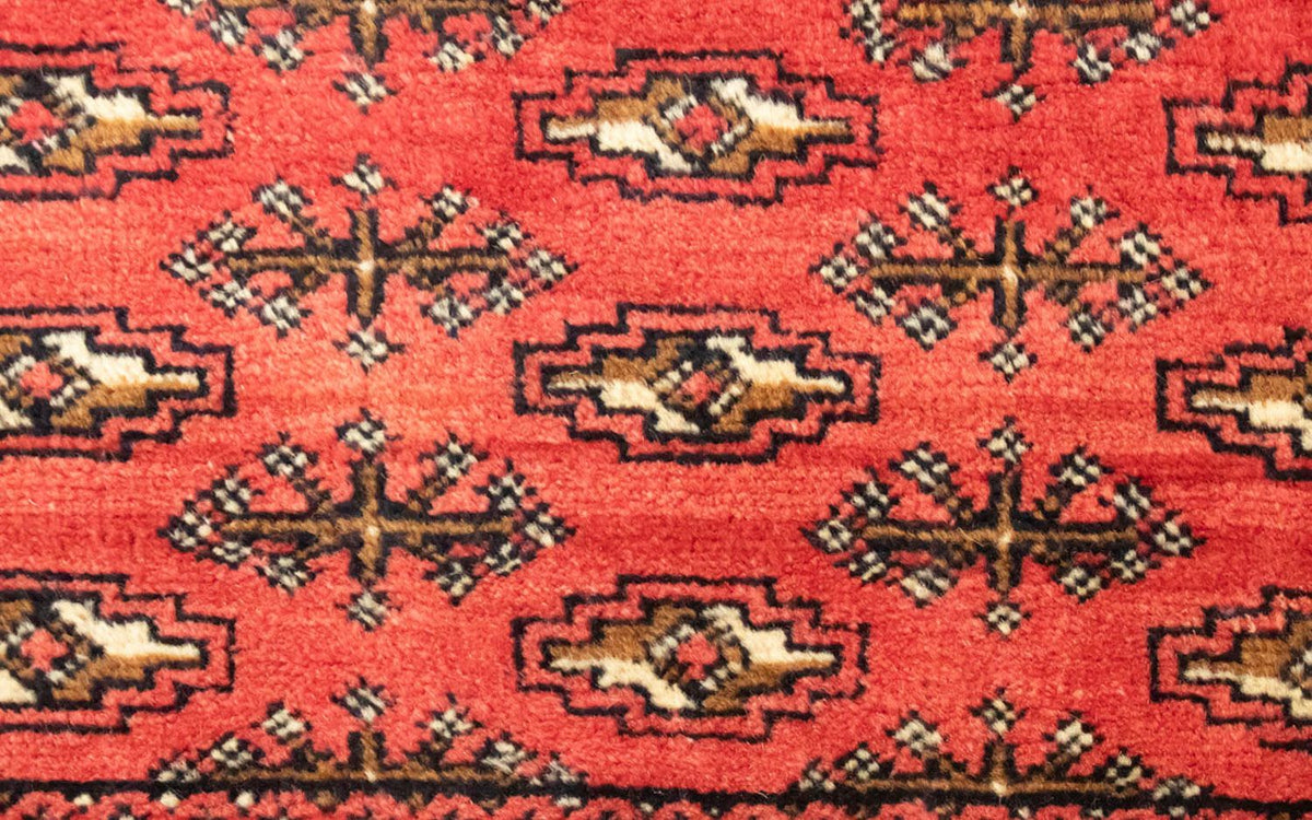 Runner Turkaman Rug - 100 x 50 cm - red