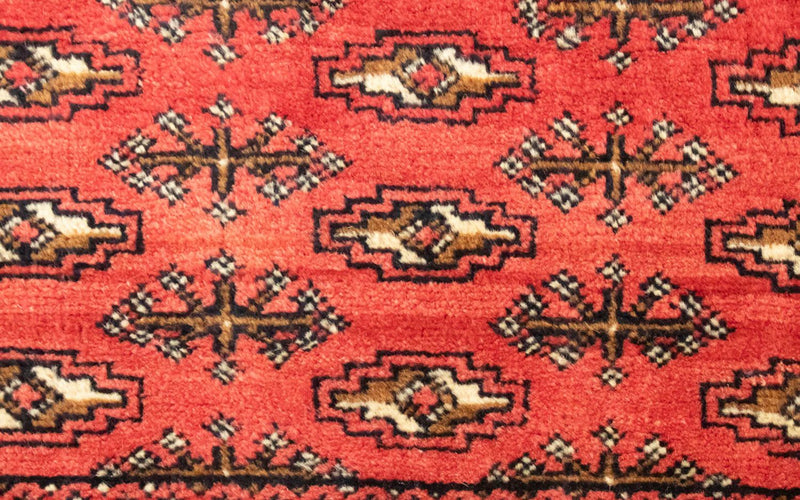 Runner Turkaman Rug - 100 x 50 cm - red