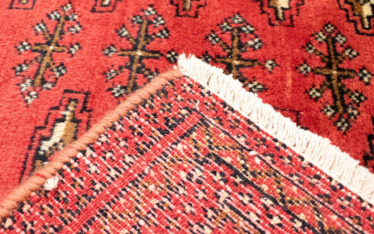 Runner Turkaman Rug - 100 x 50 cm - red