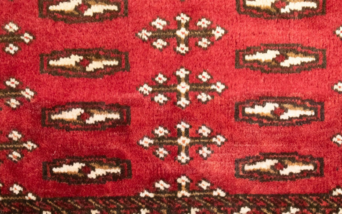 Runner Turkaman Rug - 100 x 50 cm - red
