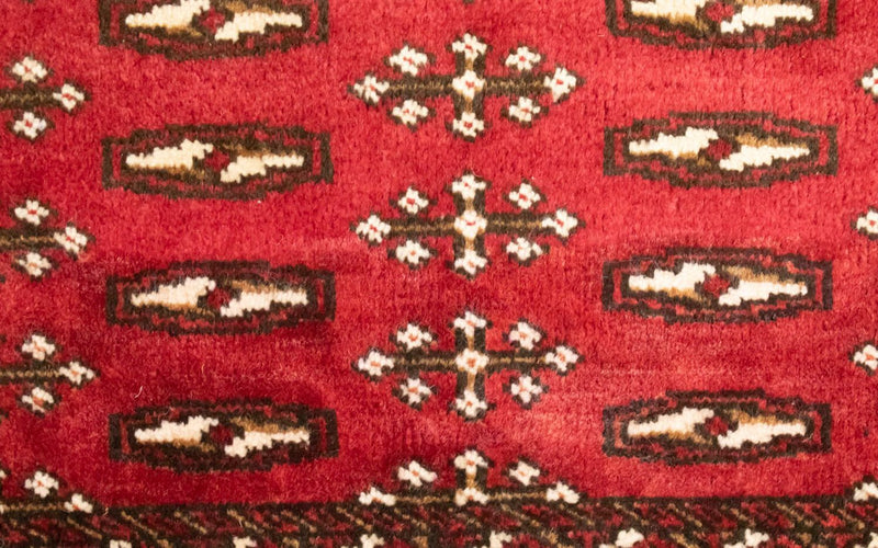 Runner Turkaman Rug - 100 x 50 cm - red