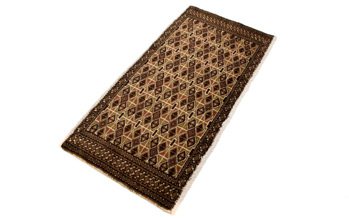 Runner Turkaman Rug - 100 x 50 cm - multicolored