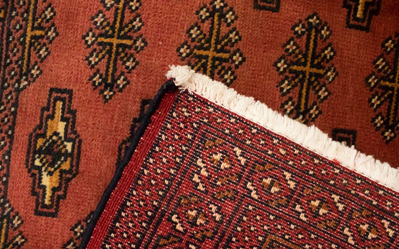 Turkaman Rug - 130 x 60 cm - rust