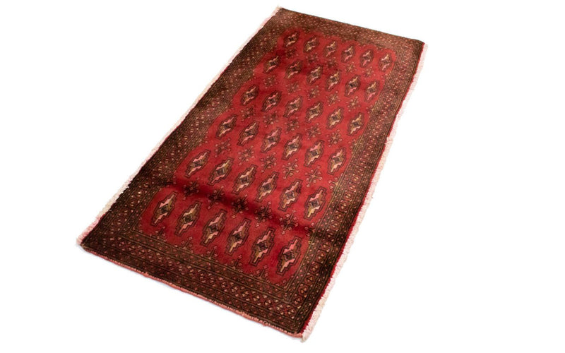 Turkaman Rug - 130 x 60 cm - red