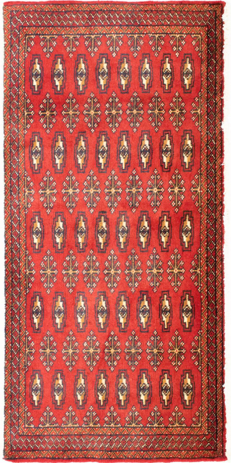 Turkaman Rug - 130 x 60 cm - red