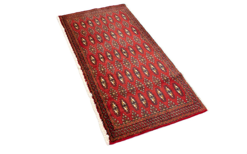 Turkaman Rug - 130 x 60 cm - red
