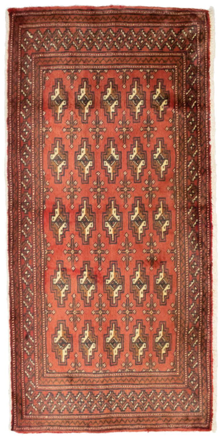 Turkaman Rug - 130 x 60 cm - rust