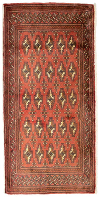 Turkaman Rug - 130 x 60 cm - rust