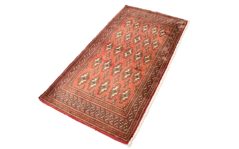 Turkaman Rug - 130 x 60 cm - rust