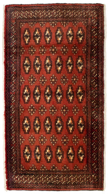 Turkaman Rug - 130 x 60 cm - red