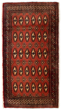 Turkaman Rug - 130 x 60 cm - red