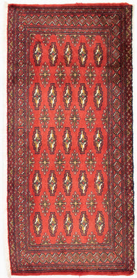 Turkaman Rug - 130 x 60 cm - red
