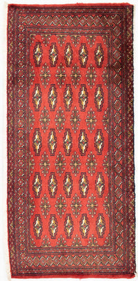 Turkaman Rug - 130 x 60 cm - red