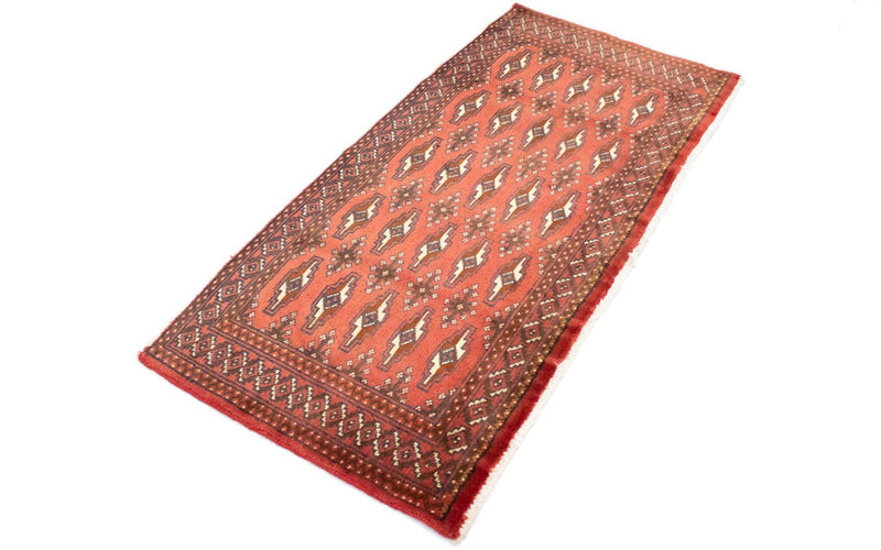 Turkaman Rug - 130 x 60 cm - light red