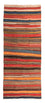 Runner Kelim Rug - Old - 330 x 135 cm - multicolored