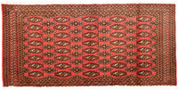 Turkaman Rug - 130 x 60 cm - red