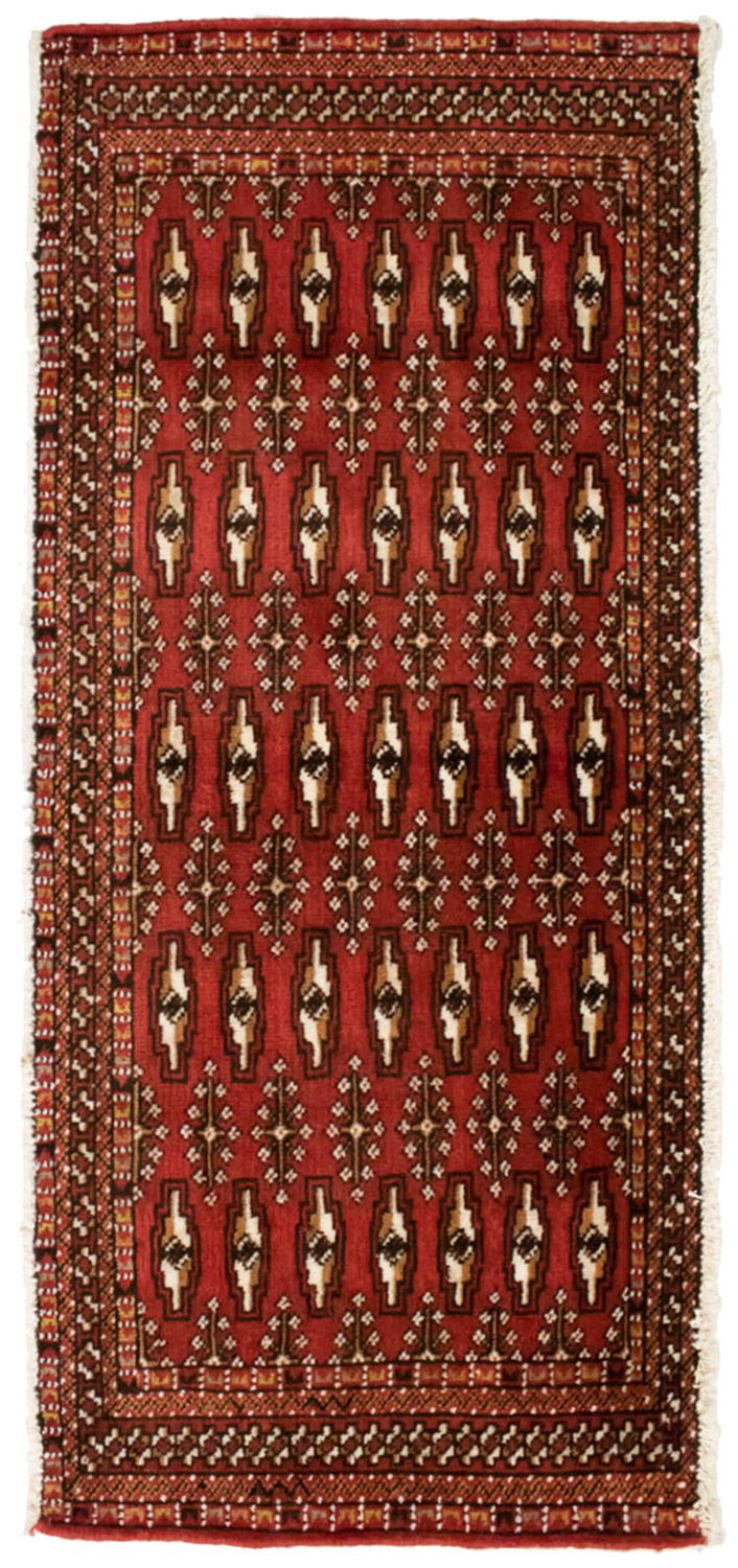Turkaman Rug - 130 x 60 cm - red
