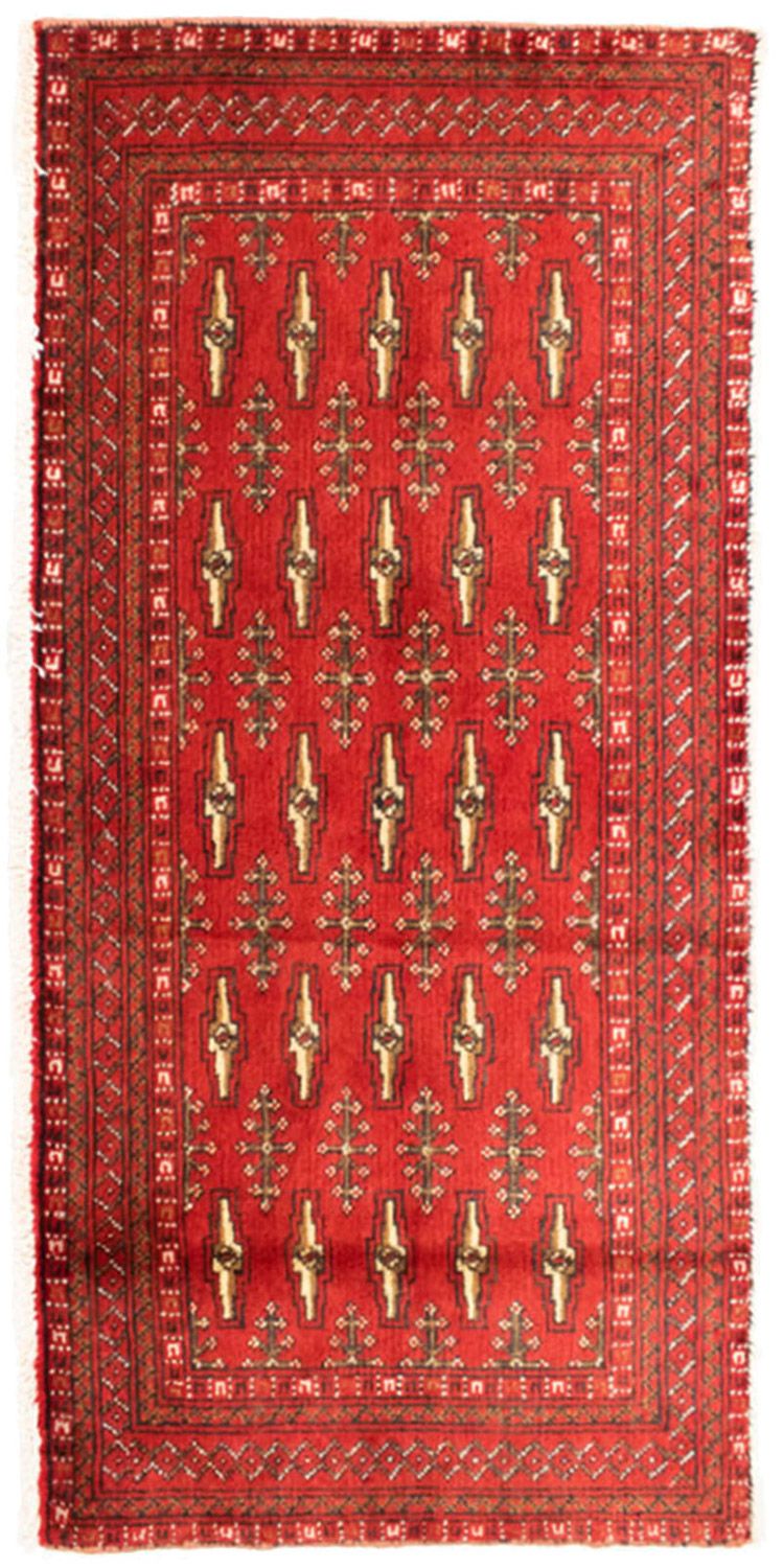 Turkaman Rug - 130 x 60 cm - red