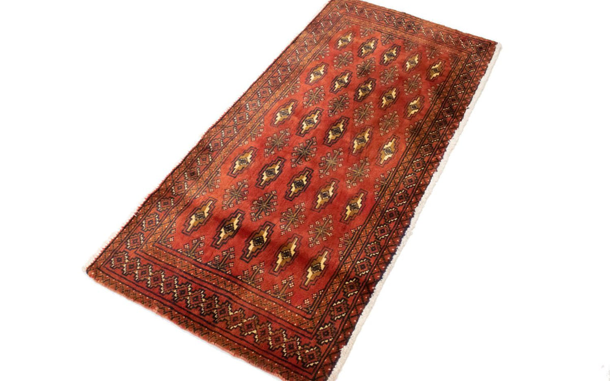 Turkaman Rug - 130 x 60 cm - rust