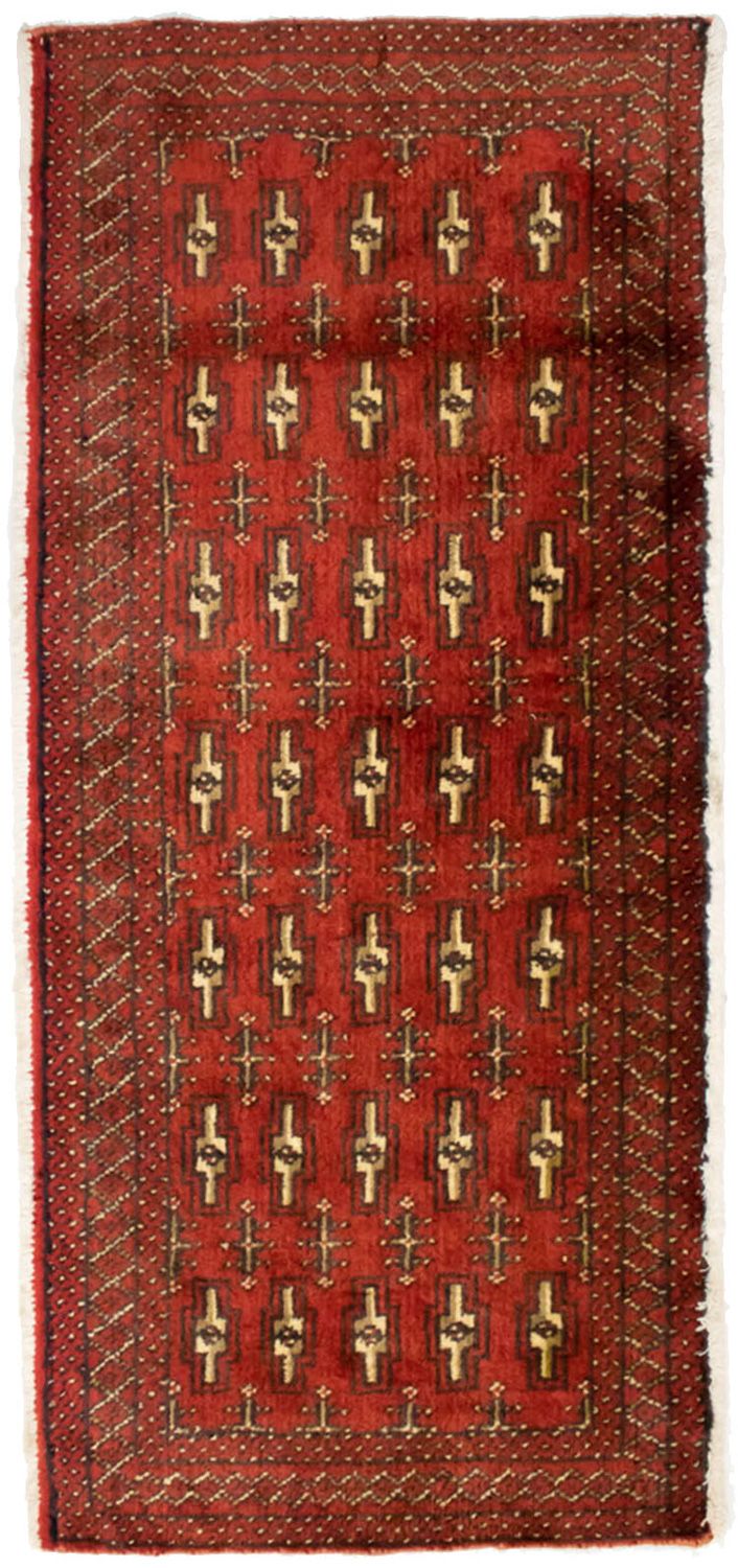Turkaman Rug - 130 x 60 cm - red