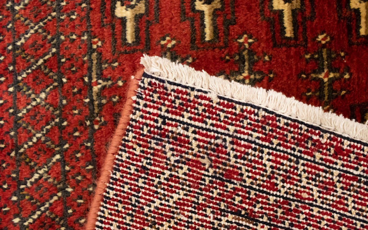 Turkaman Rug - 130 x 60 cm - red