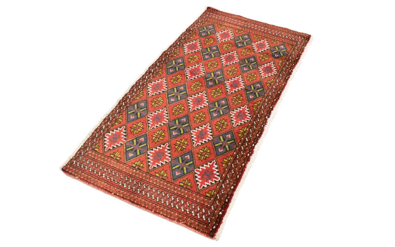 Turkaman Rug - 130 x 60 cm - orange