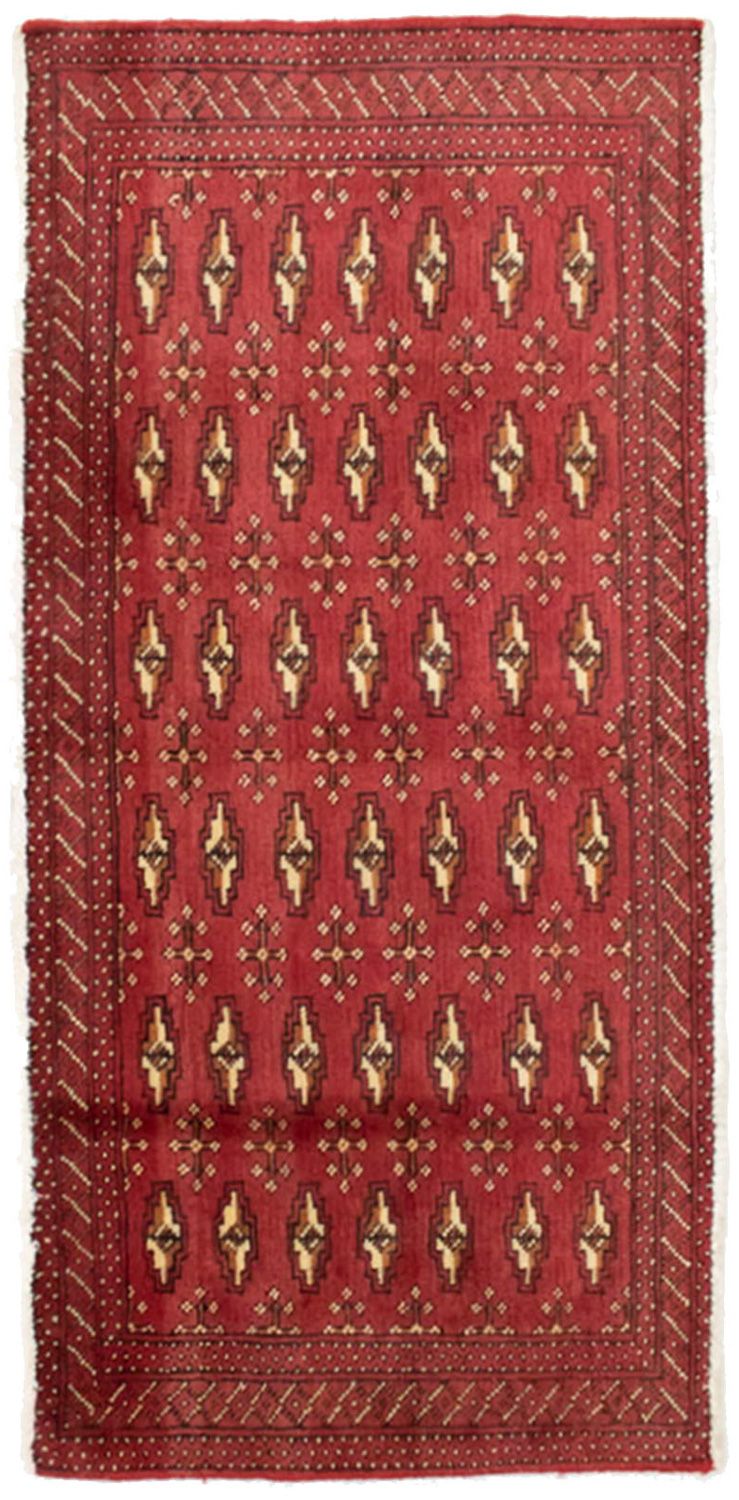 Turkaman Rug - 130 x 60 cm - red
