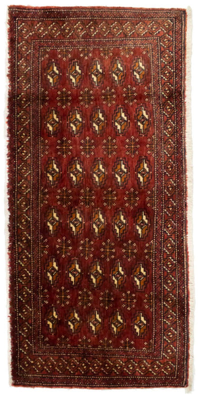 Turkaman Rug 60x130cm - Persian Rugs - red
