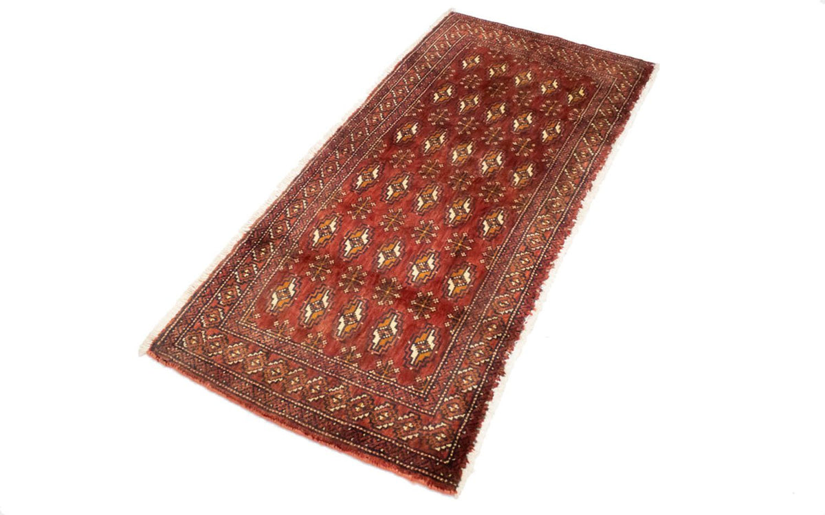Turkaman Rug - 130 x 60 cm - red
