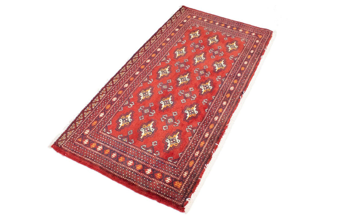 Turkaman Rug - 130 x 60 cm - red