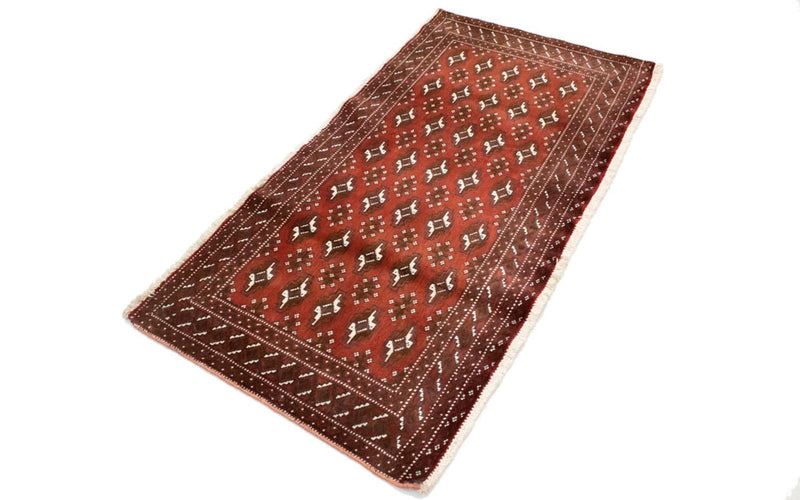 Turkaman Rug - 130 x 60 cm - red