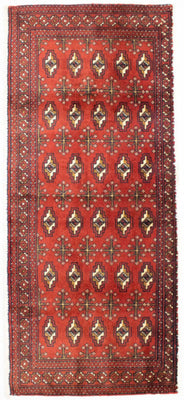 Turkaman Rug - 130 x 60 cm - rust