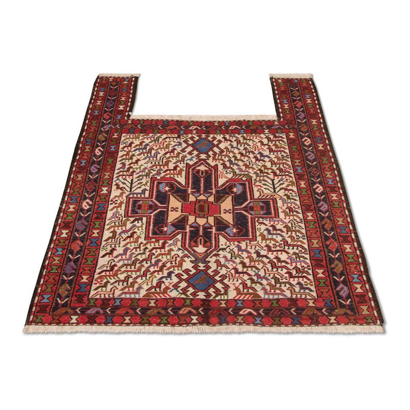 Kelim Rug - Oriental square  - 99 x 95 cm - beige